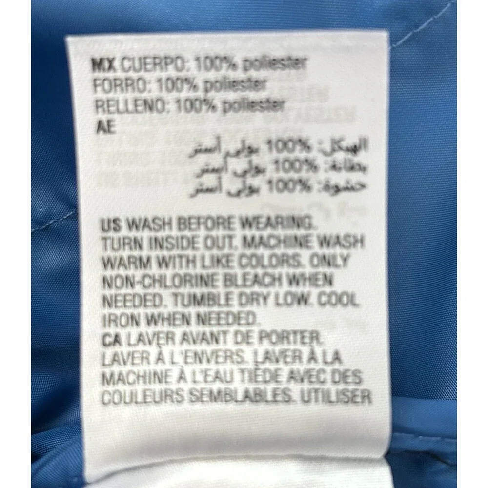 NWOT Epic Threads Girls XL Black Puffer Jacket Rainbow Stars Hooded Coat Winter